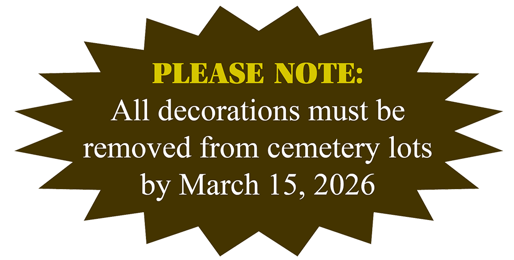 cemetery decorations